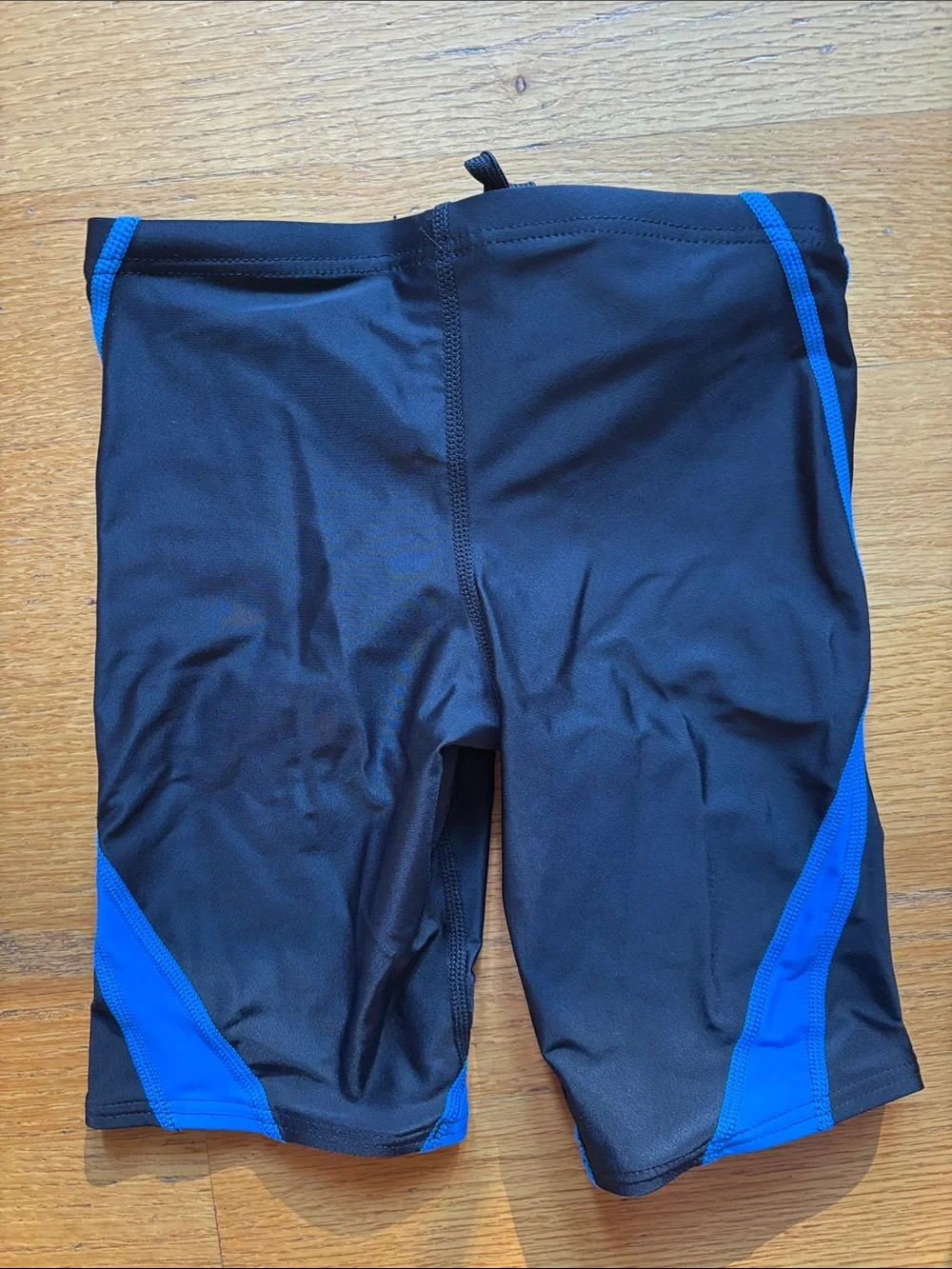 TYR Boys’ Black and Blue Training Jammer Swim Trunks